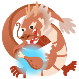 dragon and poultry leg