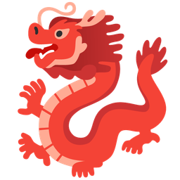 dragon and red heart