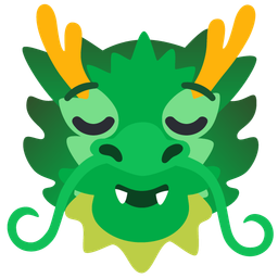 dragon and relieved face
