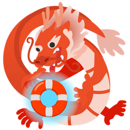 dragon and ring buoy