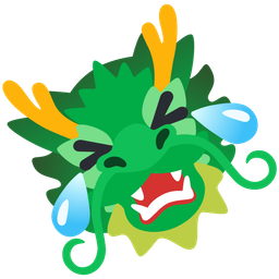 Dragon and Rolling on the floor laughing