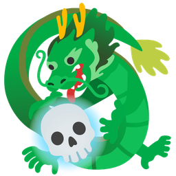 dragon and skull