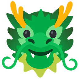 Dragon and Slightly smiling face