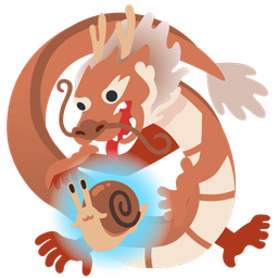 dragon and snail
