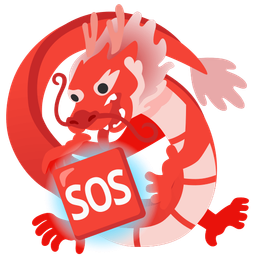 dragon and SOS button