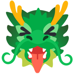 Dragon and Squinting face with tongue
