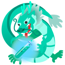 dragon and test tube