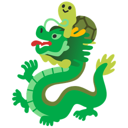 dragon and turtle