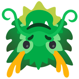 Dragon and Upside-down face