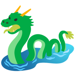 dragon and water wave