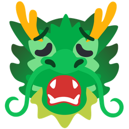 dragon and weary face