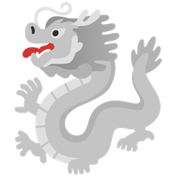 dragon and white heart