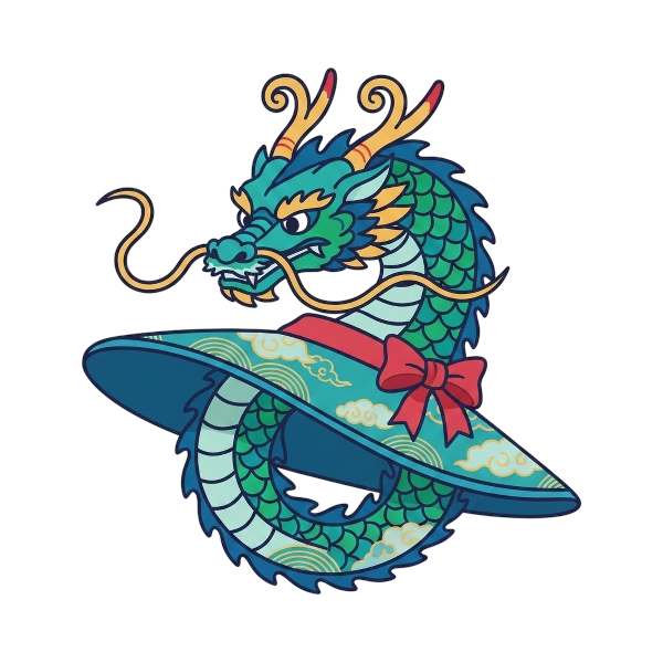 Dragon and Woman’s hat