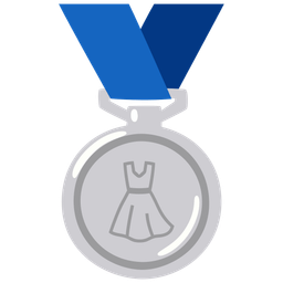 dress and 2nd place medal