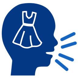 dress and bust in silhouette