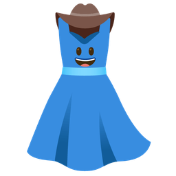 dress and cowboy hat face