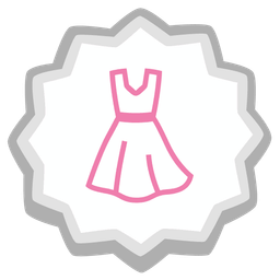 dress and fish cake with swirl