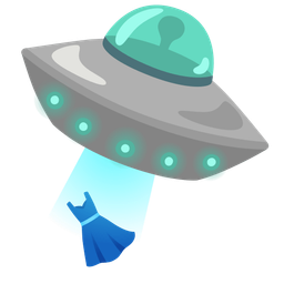 dress and flying saucer