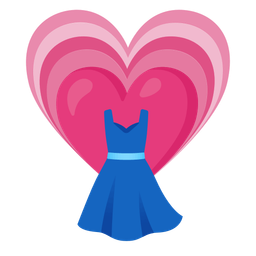 dress and growing heart