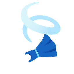 dress and leaf fluttering in wind