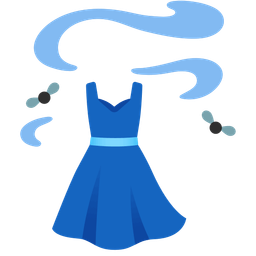 dress and pile of poo