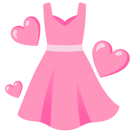 Dress and Pink heart