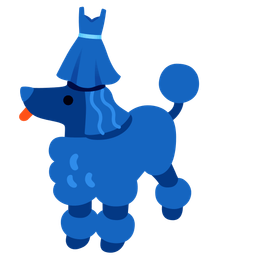 dress and poodle