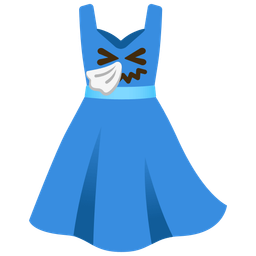 dress and sneezing face