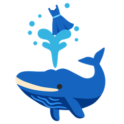 dress and spouting whale