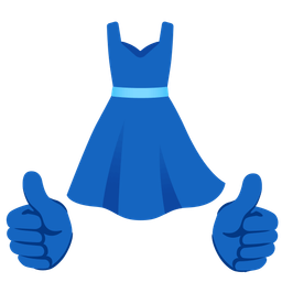 dress and thumbs up