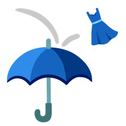 dress and umbrella