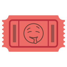 drooling face and admission tickets