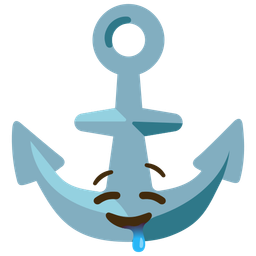 drooling face and anchor