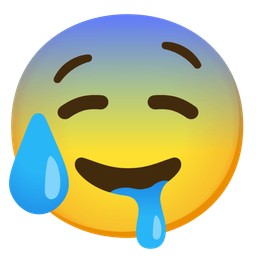 drooling face and anxious face with sweat