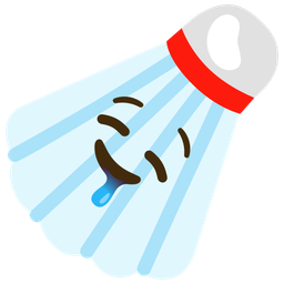 drooling face and badminton