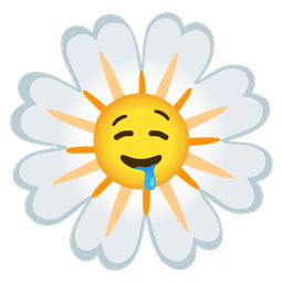 drooling face and blossom