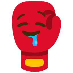 drooling face and boxing glove
