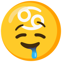 drooling face and Cancer