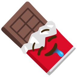 drooling face and chocolate bar