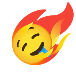 drooling face and comet