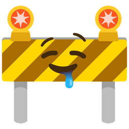 drooling face and construction