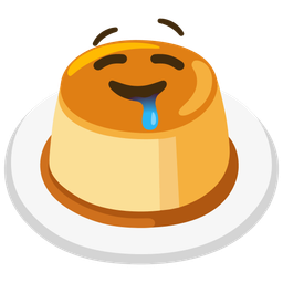 drooling face and custard