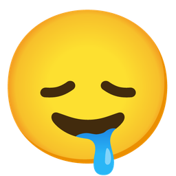 drooling face and disappointed face