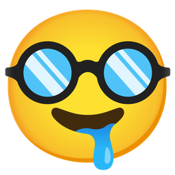 drooling face and disguised face