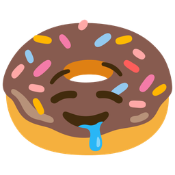 drooling face and doughnut