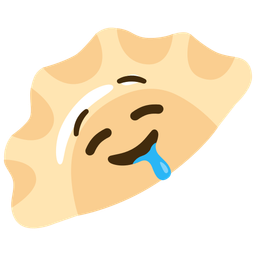 drooling face and dumpling