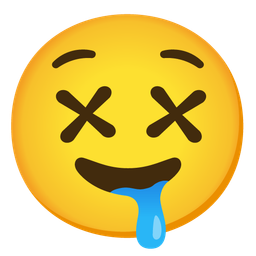 drooling face and face with crossed-out eyes