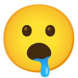 drooling face and face with open mouth