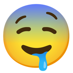 drooling face and fearful face