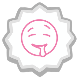 drooling face and fish cake with swirl